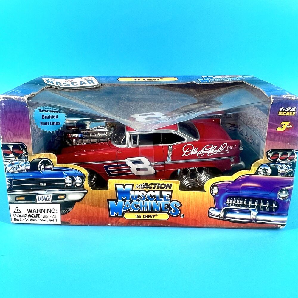Dale Earnhardt Jr #8 Muscle Machines 1955 Chevy Action Muscle Machines 1:24